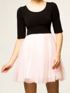 Sukienka Sukienka Model SS16 Black-Pink